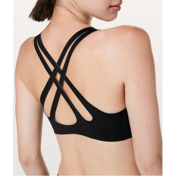 Lululemon Light Strides bra black ultralu size 4 - Picture 2 of 5
